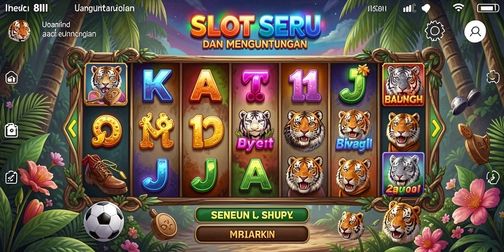 Screenshot gameplay Slot 8II yang menampilkan momen menang.