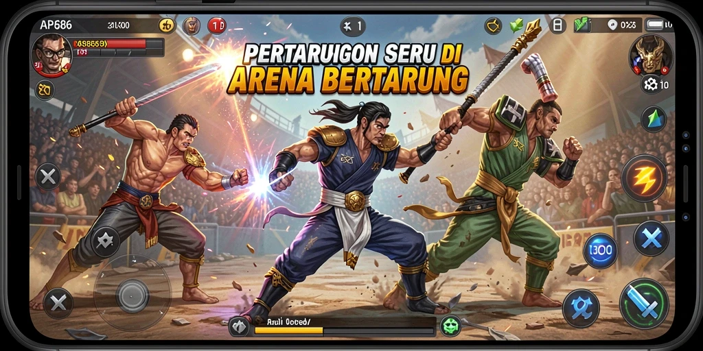 Tampilan menarik dari pertarungan seru dalam AP686.