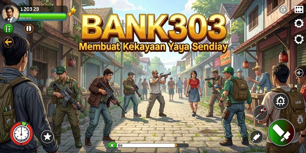 Tampilan gameplay BANK303 yang menarik dan mendebarkan.