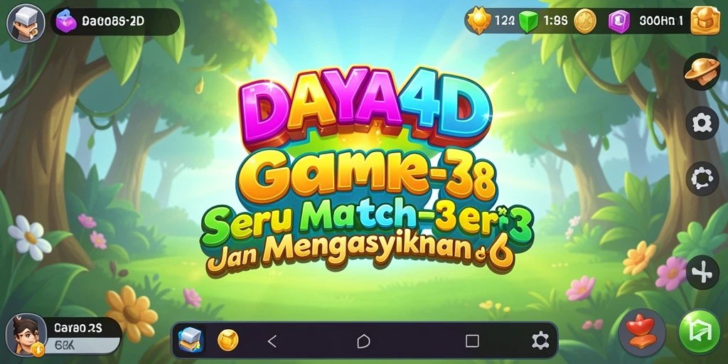 Tampilan menarik dari gameplay <strong>DAYA4D</strong> saat mencocokkan elemen.