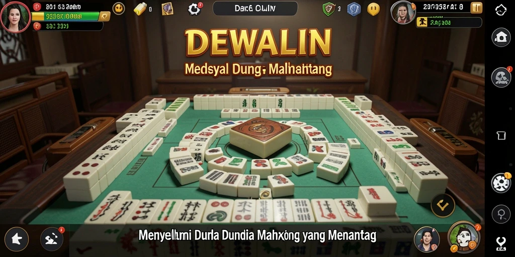 Gambaran gameplay Mahjong yang menarik dalam DEWALIN.