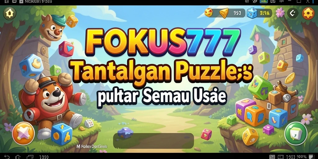 Tampilan gameplay seru dari FOKUS777 yang penuh tantangan Puzzle.