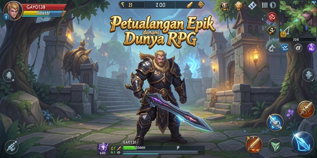 Screenshot gameplay GAYO138 menampilkan aksi seru dalam dunia RPG.