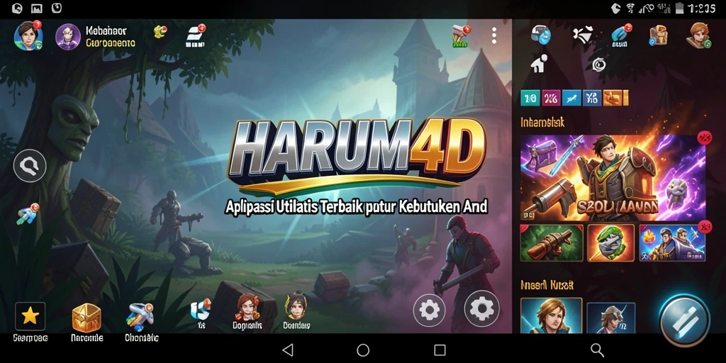 Tampilan utama HARUM4D yang sederhana dan efisien.