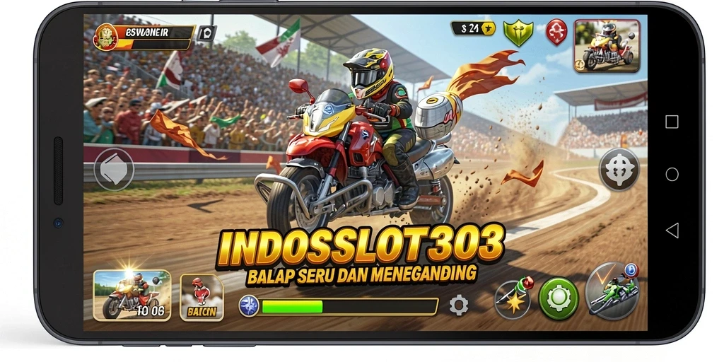 Gameplay balap seru dan mendebarkan di INDOSLOT303.