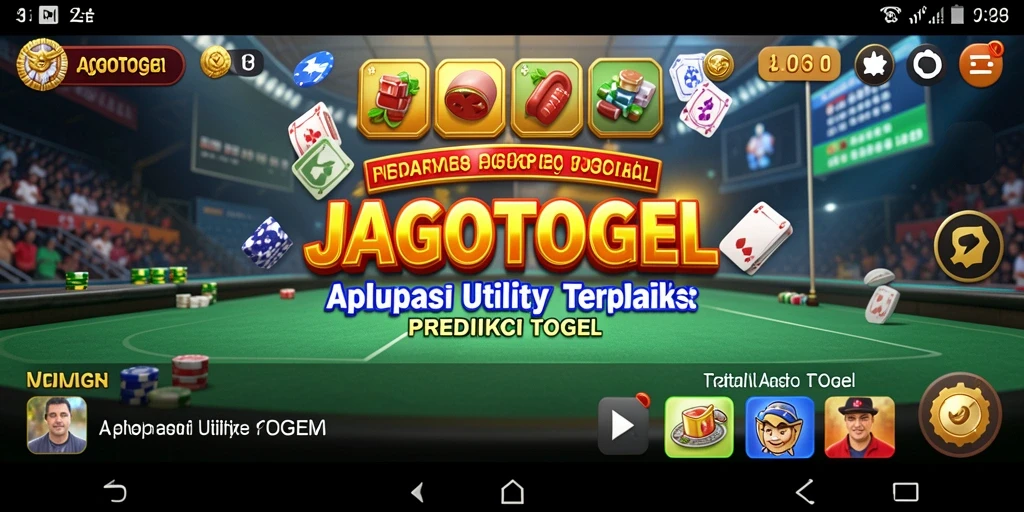 Tampilan antarmuka pengguna JAGOTOGEL yang menarik dan informatif.