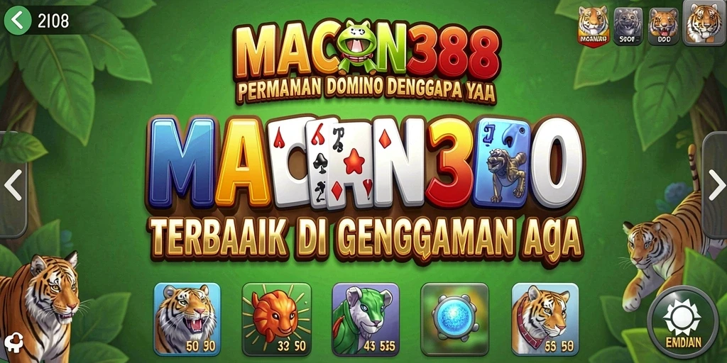 Tampilan seru gameplay Domino di MACAN388 yang mengasyikkan.