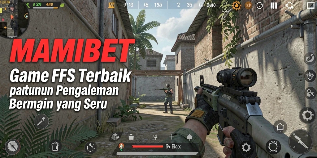 Tampilan gameplay seru MAMIBET dengan aksi tembak-menembak intens.