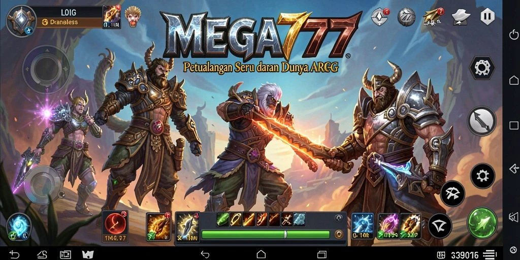 Menampilkan pertarungan seru dan dunia fantasi MEGA777 yang memukau.