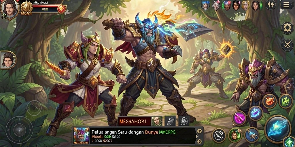 Tangkapan layar dari gameplay MEGAHOKI yang seru dan interaktif.