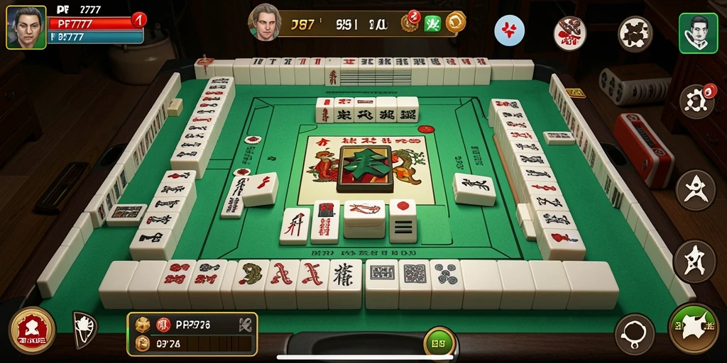 Screenshot gameplay PF777 yang menampilkan momen seru permainan Mahjong.