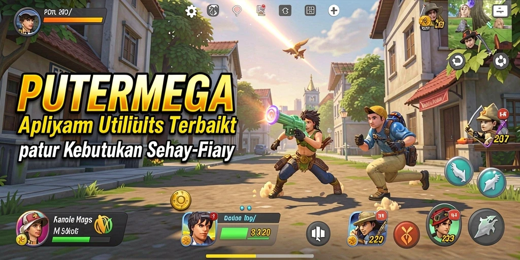 Tampilan antarmuka PUTERMEGA yang sederhana dan menarik.