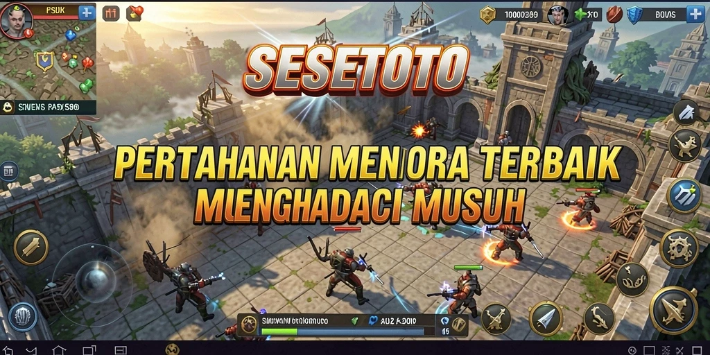 Tampilan mendebarkan dari SESETOTO saat menghadapi gelombang musuh.