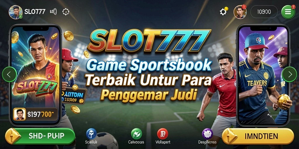 Tampilan gameplay menegangkan dari SLOT777 di aplikasi Sportsbook.