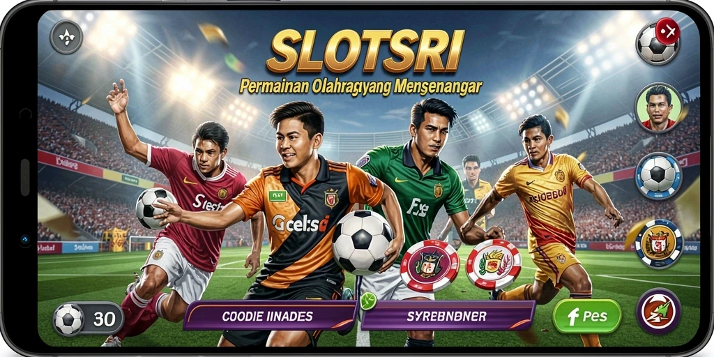 Tangkapan layar SLOTSRI menampilkan aksi seru dalam permainan olahraga.
