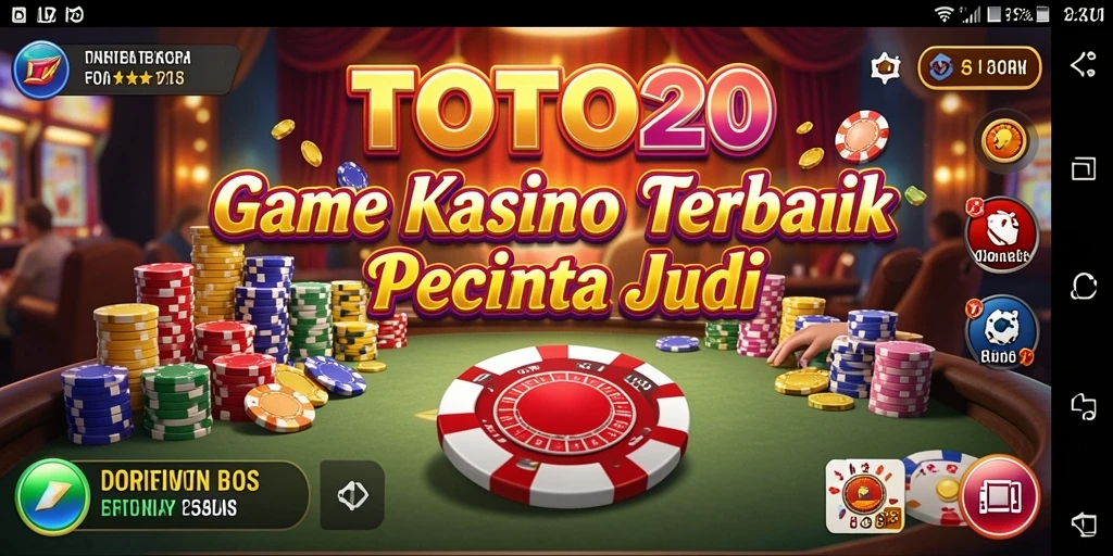 Tampilan gameplay TOTO20 dengan suasana Kasino yang mengasyikkan.