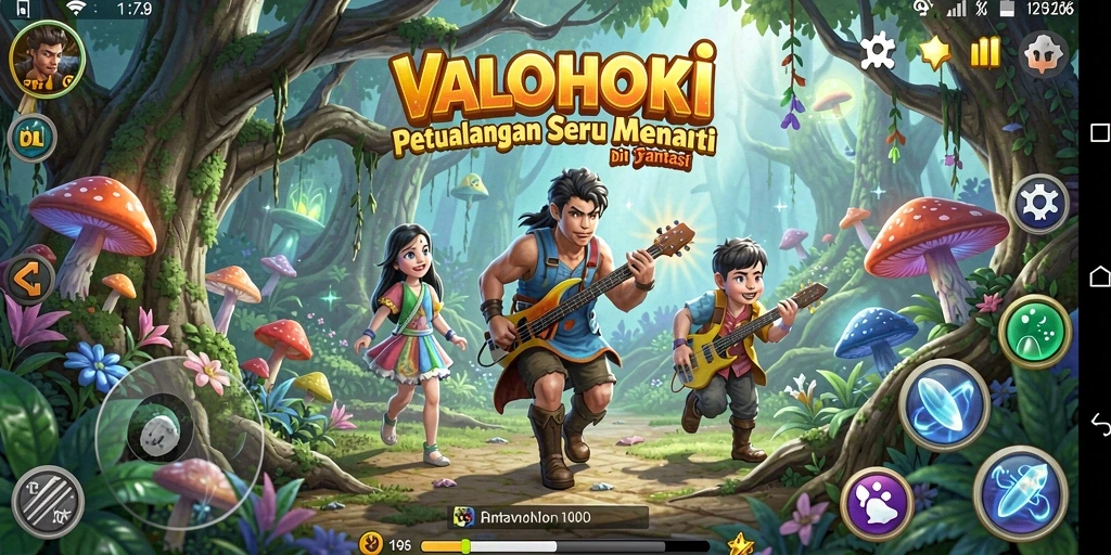 Tangkapan layar VALOHOKI menampilkan gameplay yang menegangkan di dunia petualangan.