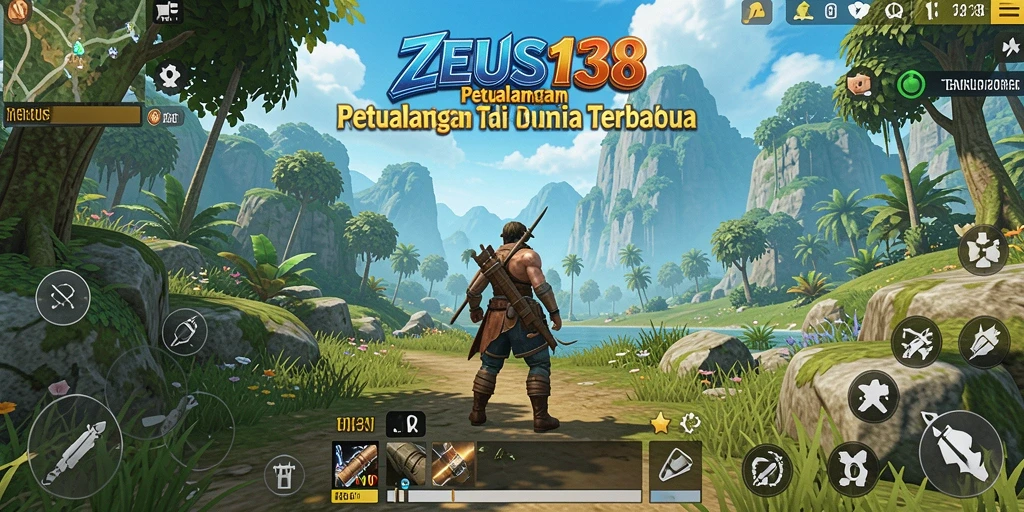 Screenshot gameplay <strong>ZEUS138</strong> menampilkan petualangan tanpa batas di dunia terbuka.